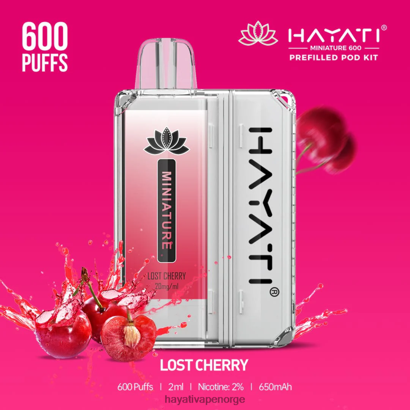 Hayati Miniature 600 podsett HB440040 tapt kirsebær Hayati vape shop