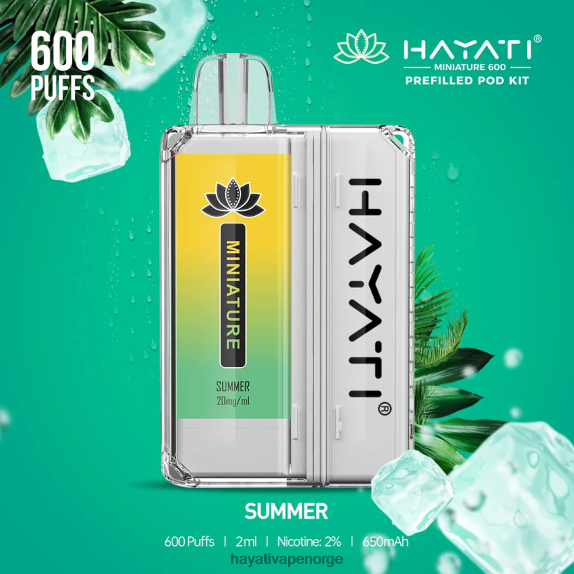 Hayati Miniature 600 podsett HB440048 sommer Hayati flavour list