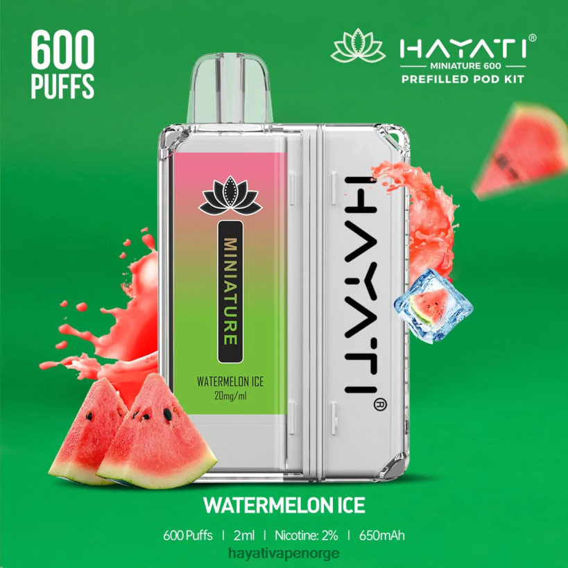 Hayati Miniature 600 podsett HB440050 vannmelon is Hayati vape shop