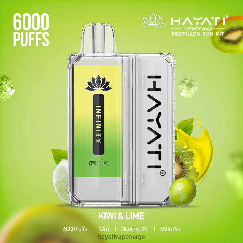 Hayati Infinity 6000 podsett HB4400152 kiwi og lime Hayati oslo